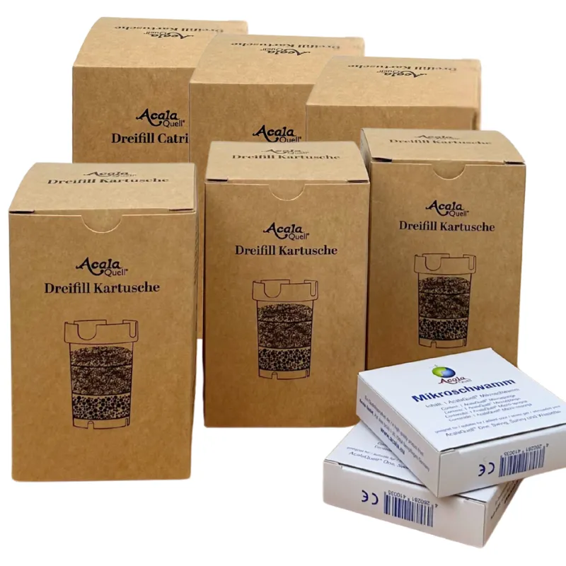 6 mal Kartusche in Karton