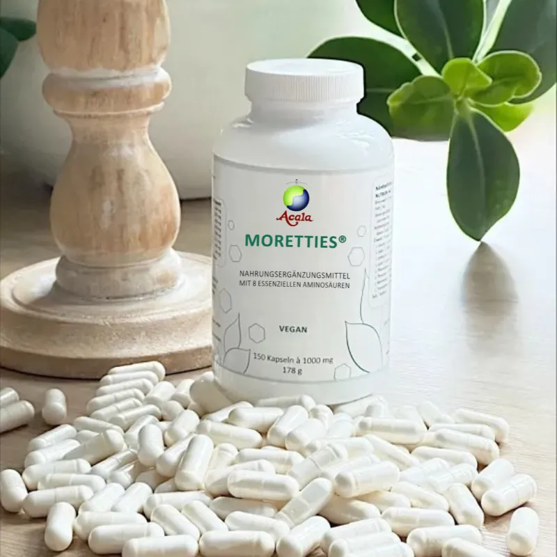 Lose Kapseln Moretties vor Moretties Dose