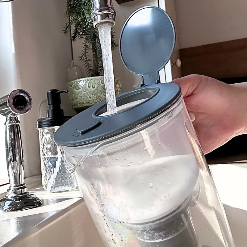 Nahaufnahme der Wasserfelder kann im Mira beim Auffüllen