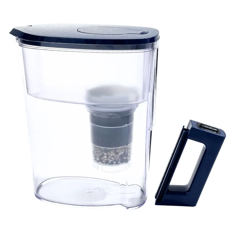 Nilo Wasserfilterkanne, der Griff, der abmontiert werden kann liegt daneben