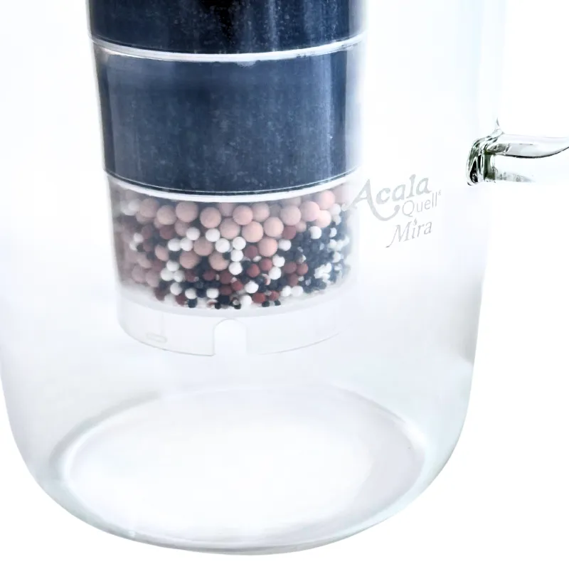 Nahaufnahme vom Logo bei dem Kannenfilter Mira