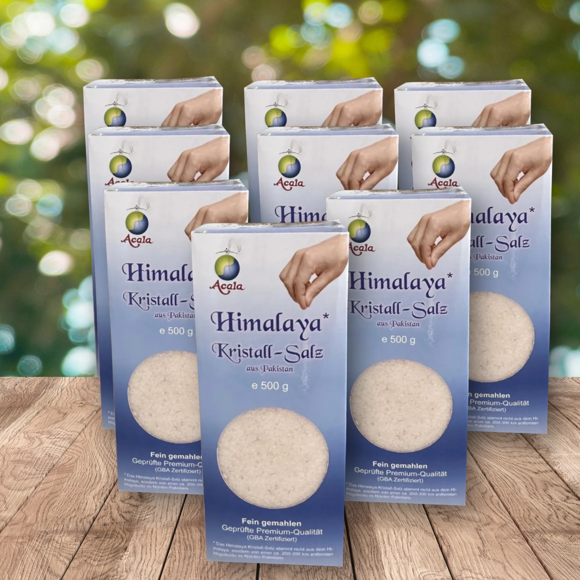 Kristall Salz fein 10 x 500g 10 x 500g Salzpackung uf H