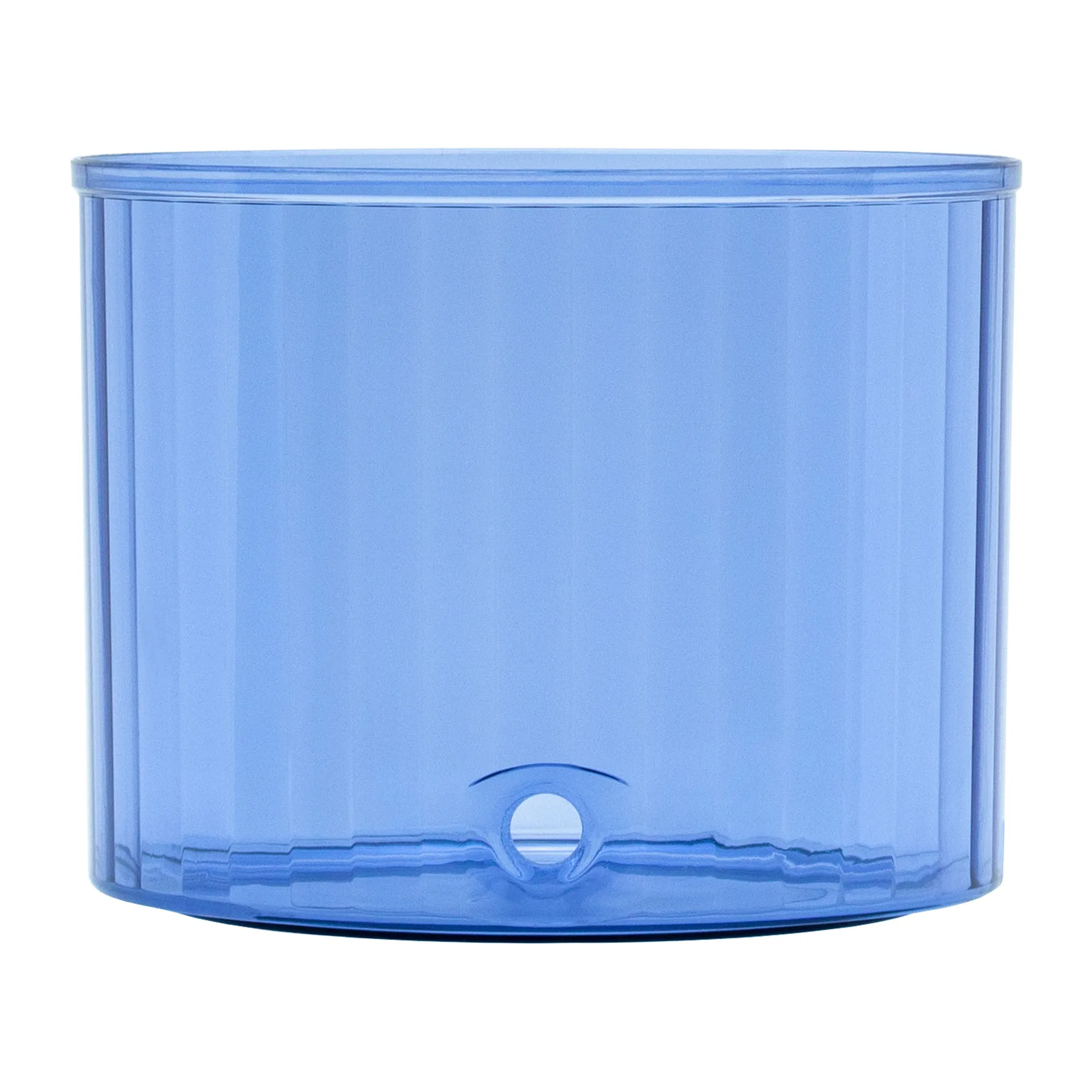Reisetank 8L für Wasserfilter Smart - Luna - Advanced und Grande Reisetank aus Kunststoff für die Acala Stand Wasserfilter Smart, Luna, Advanced und Grande in blau vor weißem Hintergrund.