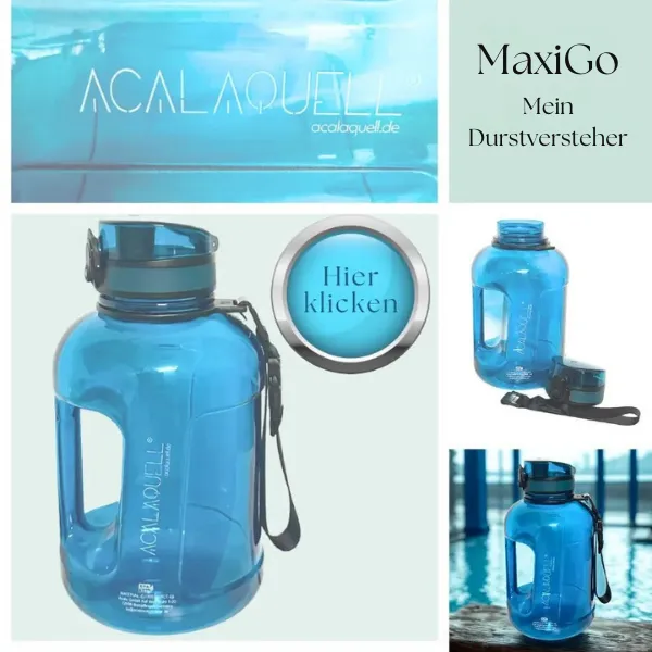 Tritanflasche mit 1,7 liter Volumen in Blau