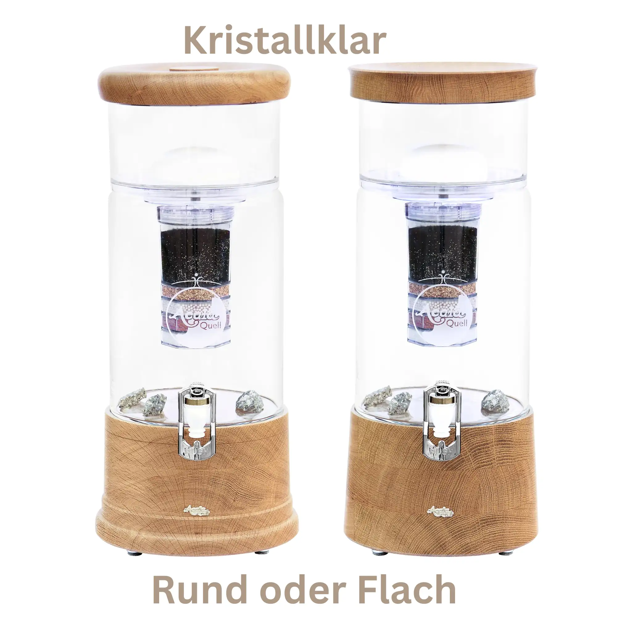 1 mal Midi mit Eiche in runder Form und 1 mal Midi mit eiche in flacher Form.