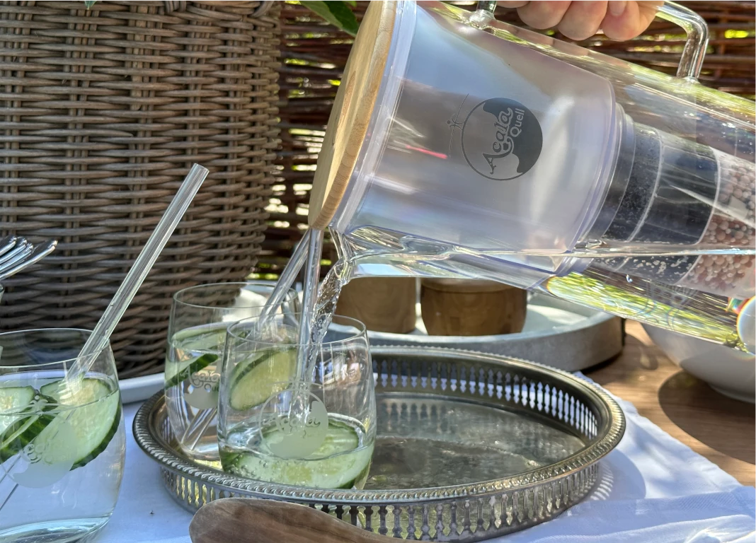 Gurkenwasser mit Silizia Wasserfilter