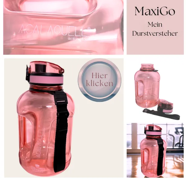 Rosa Tritanflasche mit 1,7 Liter Volumen