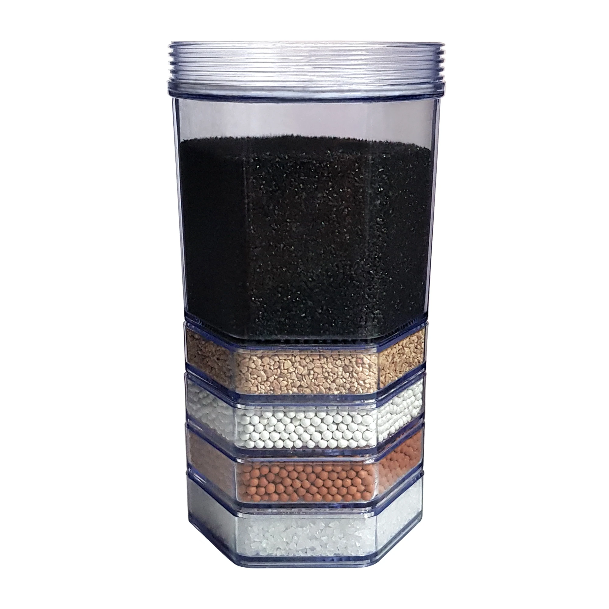 Eine Premium Filterkartusche für Acala Stand Wasserfilter vor weißem Hintergrund.
