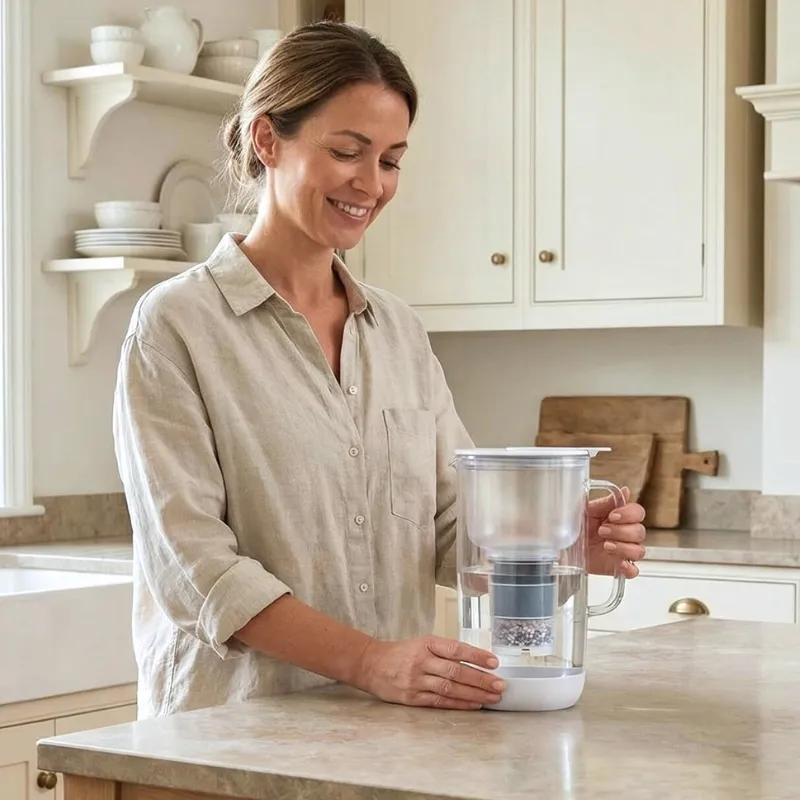 Wasserfilterkanne aus Glas – AcalaQuell® Mira