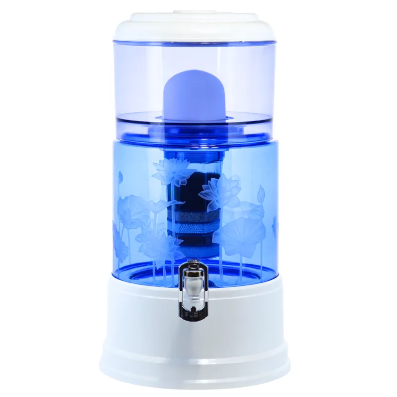 8Liter Glas mit Handgravur Lotus mit Smart