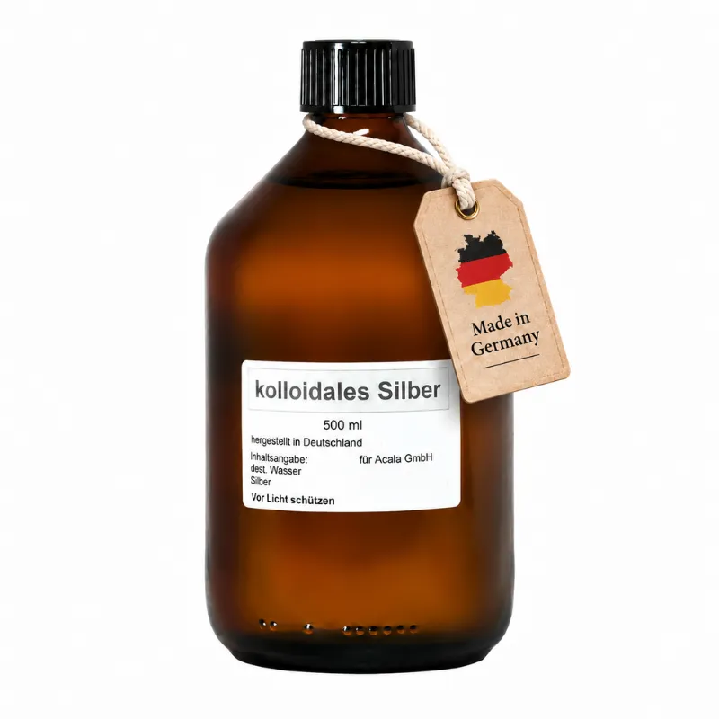 braunglasflasche-500ml mit Etikett Made in Germany