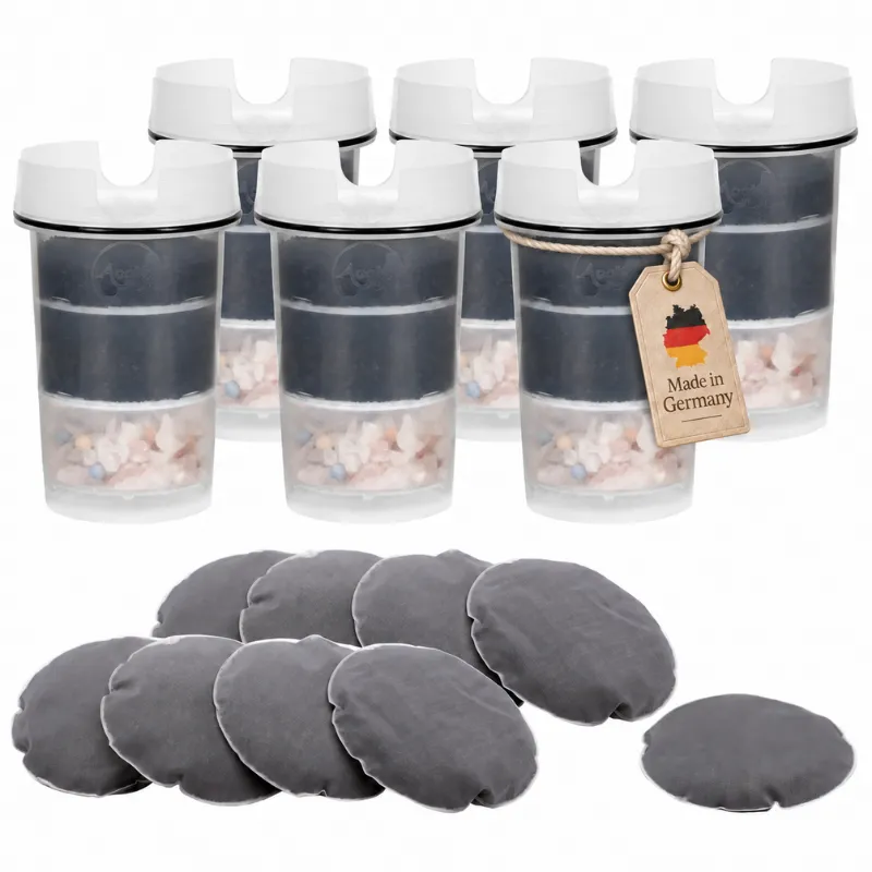 Dreifill Kannen filter Kartusche G Kartuschen und 9 Kalkfilterpads und Etikett Made in Germany