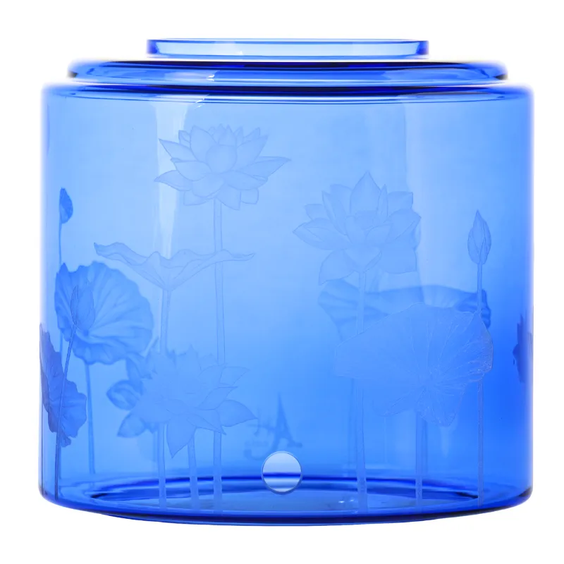 8Liter Glas mit Handgravur vorne