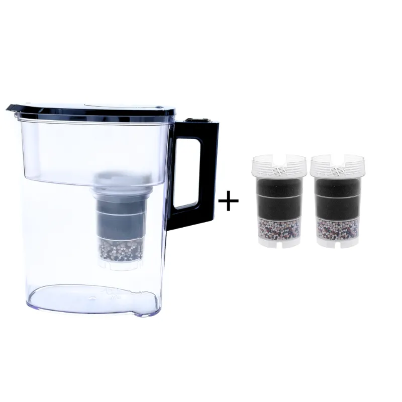 Wasserfilterkanne Nilo inkl. einer Kartusche und einem Vorfilter Mikroschwamm Plus zwei weiteren Filterkartuschen