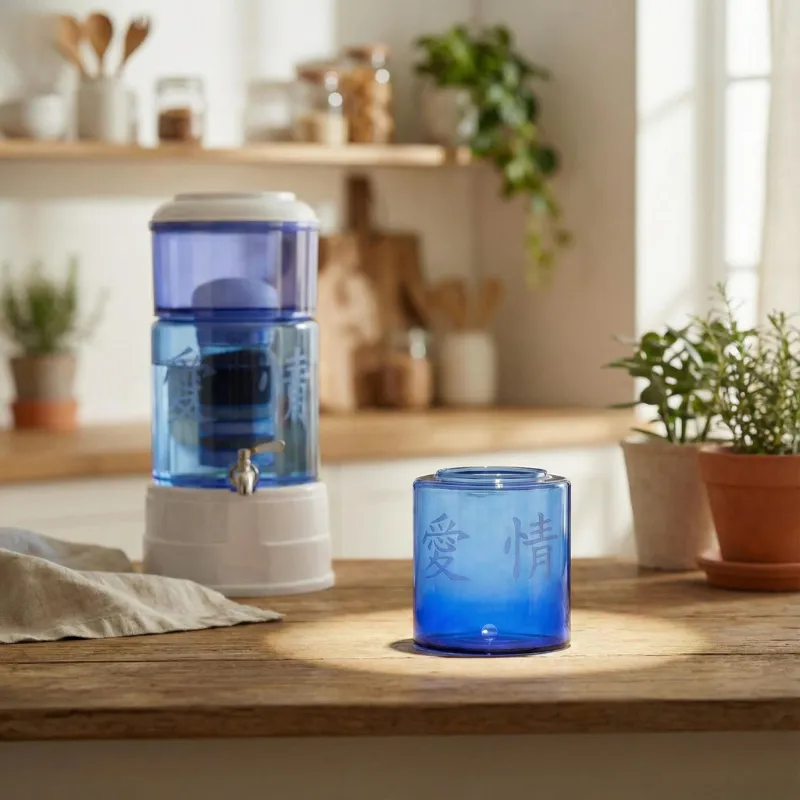 5 Liter Glas mit Handgravur Liebe Filter und Glas