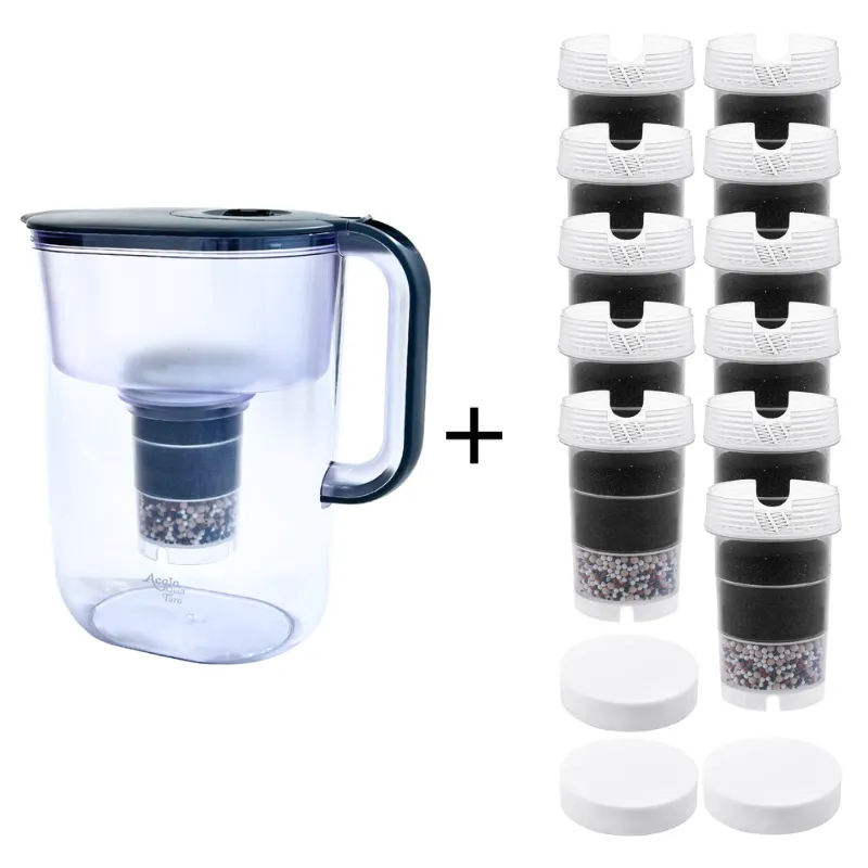 Kannenfilter Taro inkl. einer Kartusche und einem Schwamm plus elf weitere Kartuschen und drei weiteren Mikroschwämmen