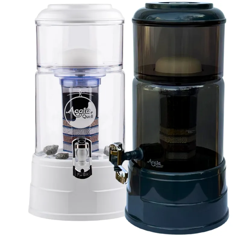 Wasserfilter Mini mit Kristallklarem und anthrazitfarbenem Glas