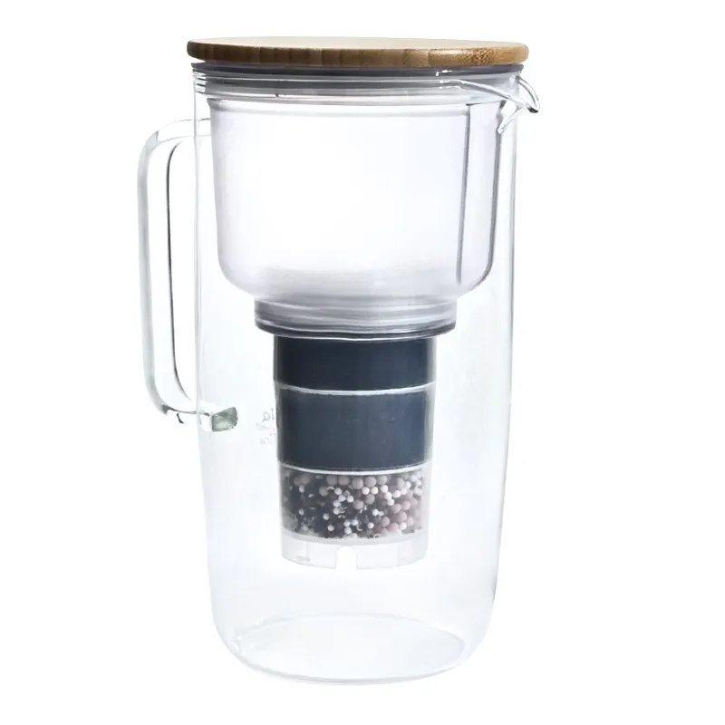 Mira-Kannenfilter,ansicht von Hinten mit Holzdeckel und Kartusche