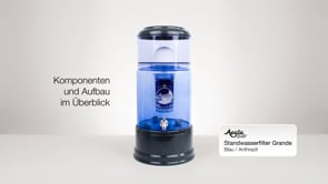 AcalaQuell® Grande Wasserfilter Blau/Anthrazit