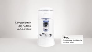 AcalaQuell® Grande Wasserfilter Kristallklar/Weiß