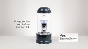 AcalaQuell® Luna Wasserfilter Kristallklar/Anthrazit