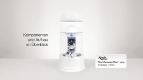 AcalaQuell® Luna Wasserfilter Kristallklar/Weiß