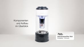  AcalaQuell® Midi Wasserfilter Kristallklar in Anthrazit