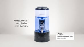 AcalaQuell® Mini Wasserfilter Blau/Anthrazit
